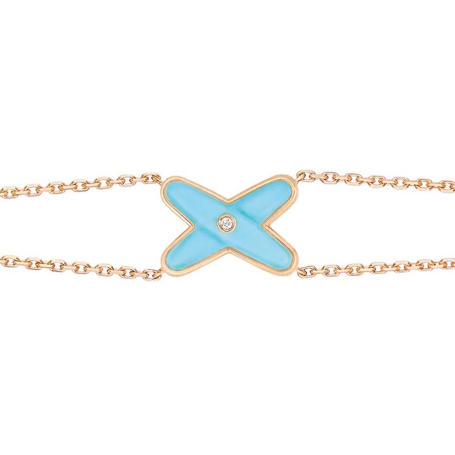 [Garvey ]JEUX BRACELET TURQUOISE PINK GOLD 1 DIAMOND