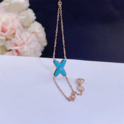 [Garvey ]JEUX BRACELET TURQUOISE PINK GOLD 1 DIAMOND