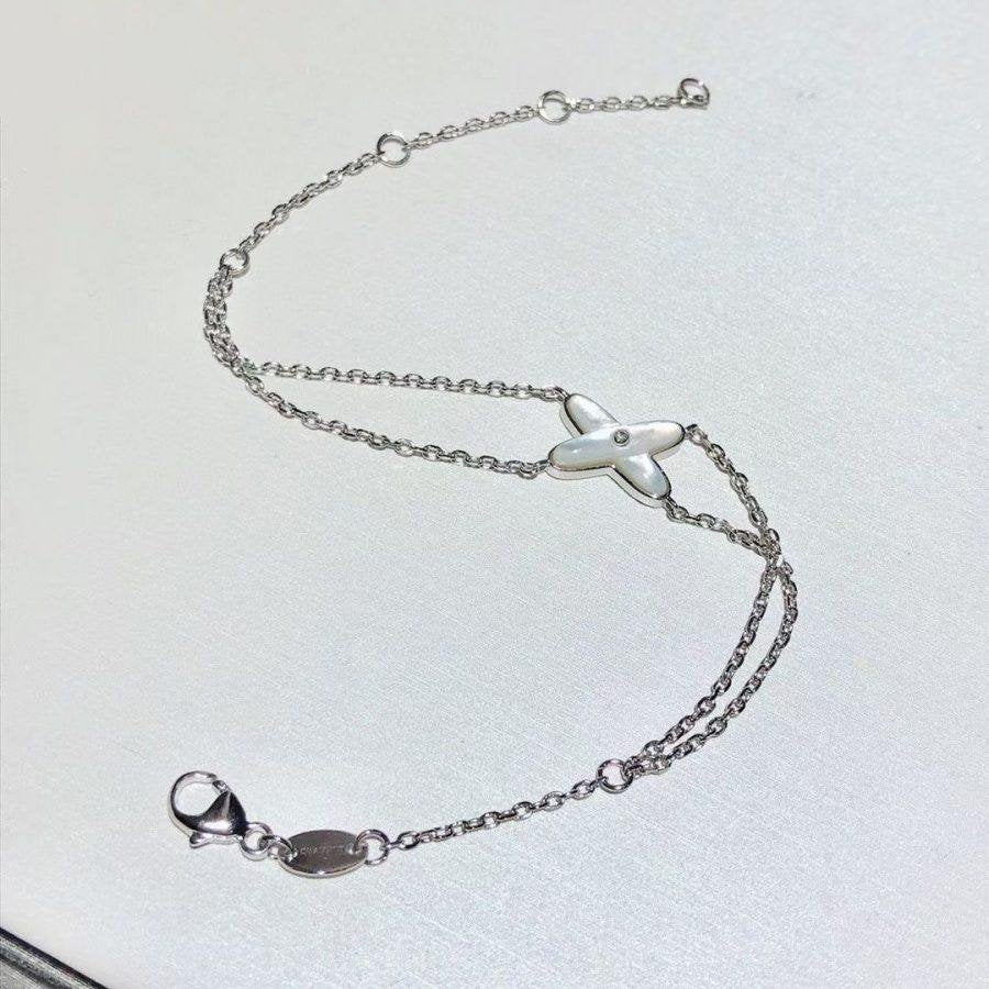 [Garvey]JEUX BRACELET WHITE MOP SILVER 1 DIAMOND