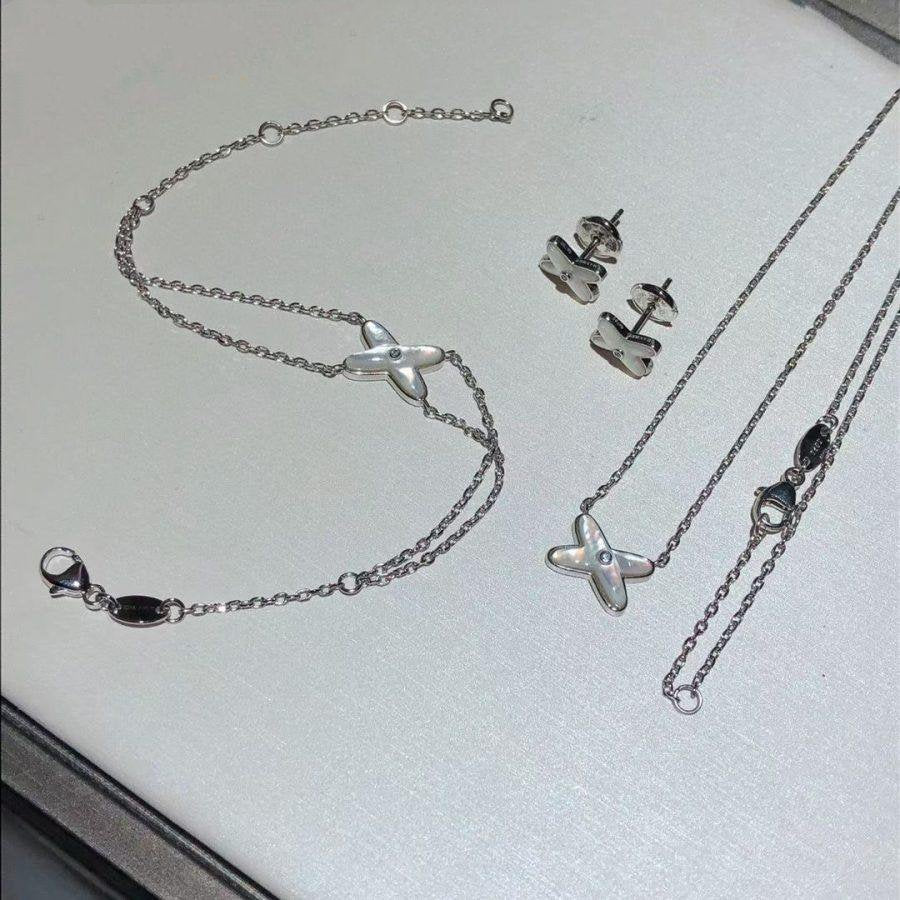 [Garvey]JEUX BRACELET WHITE MOP SILVER 1 DIAMOND