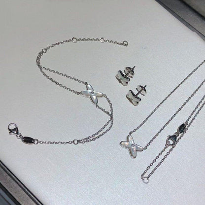 [Garvey]JEUX BRACELET WHITE MOP SILVER 1 DIAMOND