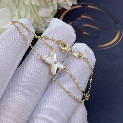 [Garvey ]JEUX BRACELET WHITE MOP GOLD 1 DIAMOND