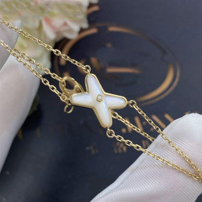 [Garvey ]JEUX BRACELET WHITE MOP GOLD 1 DIAMOND