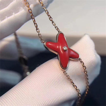 [Garvey]JEUX BRACELET CARNELIAN ROSE GOLD 1 DIAMOND