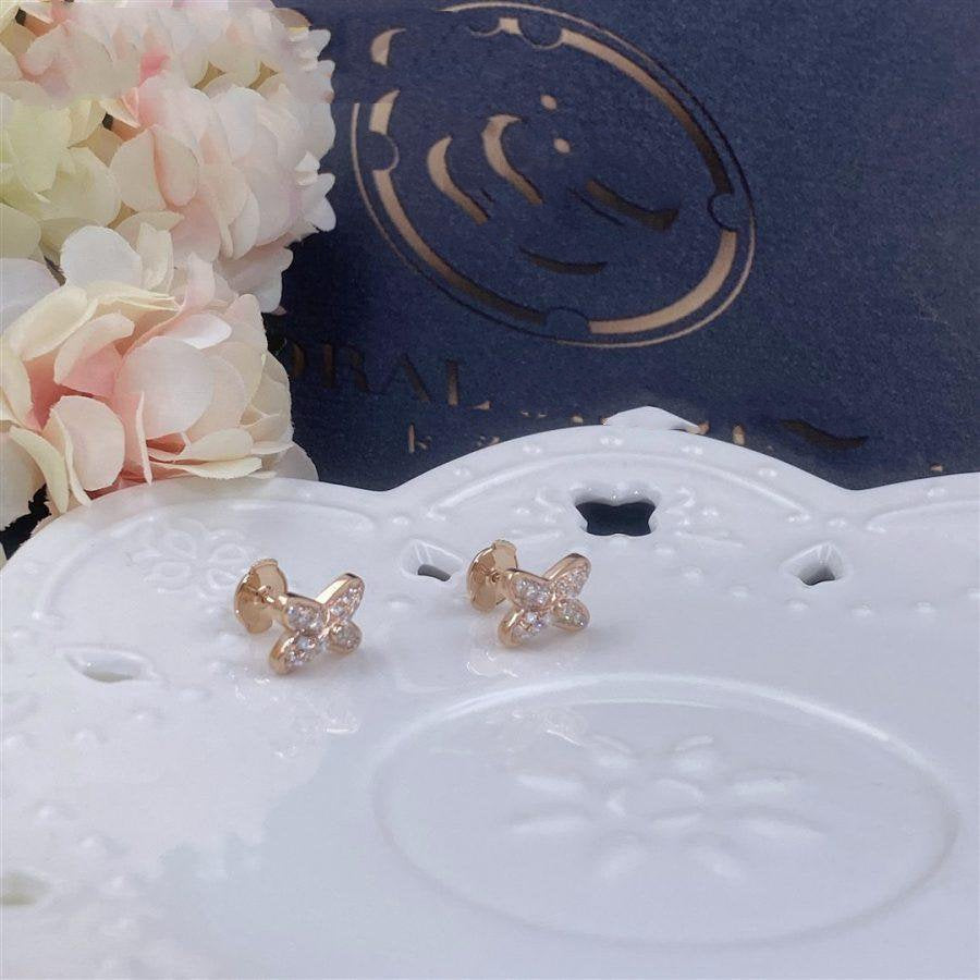 [Garvey]JEUX DE ROSE GOLD DIAMOND EARRINGS