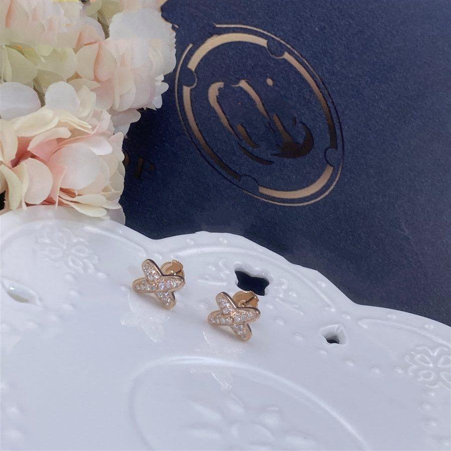 [Garvey ]JEUX DE PINK GOLD DIAMOND EARRINGS