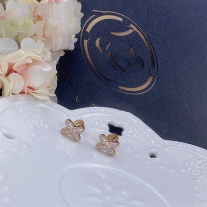 [Garvey ]JEUX DE PINK GOLD DIAMOND EARRINGS
