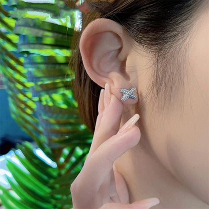 [Garvey ]JEUX DE SILVER DIAMOND EARRINGS