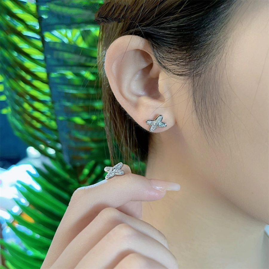 [Garvey ]JEUX DE SILVER DIAMOND EARRINGS