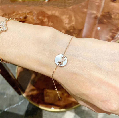 [Garvey ]JEUX DE BRACELET MOP PINK GOLD DIAMONDS
