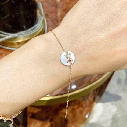 [Garvey ]JEUX DE BRACELET MOP PINK GOLD DIAMONDS