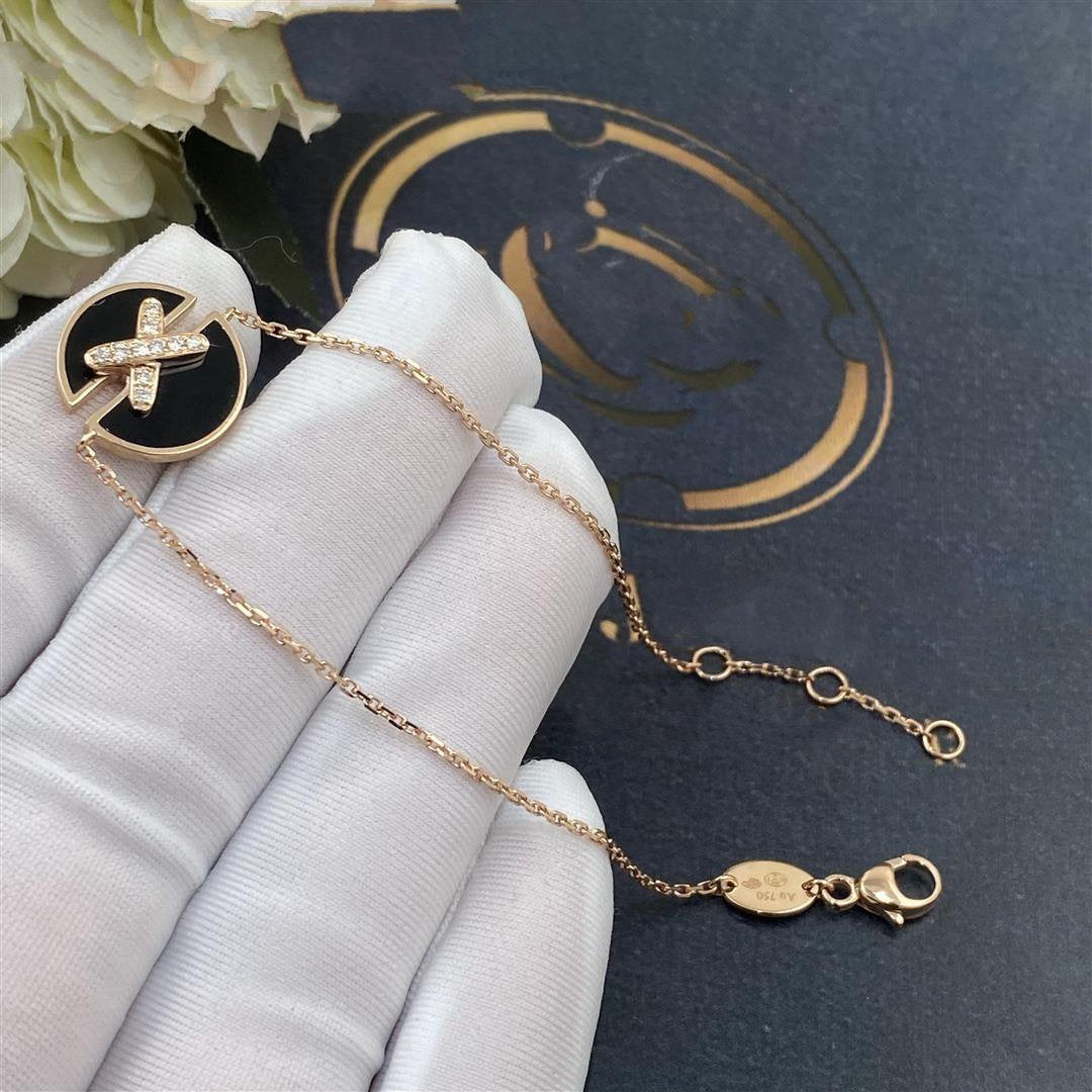 [Garvey]JEUX DE BRACELET ONYX ROSE GOLD DIAMOND
