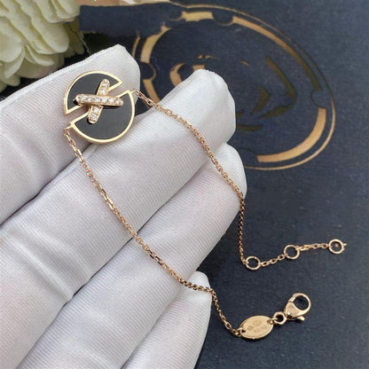 [Garvey]JEUX DE BRACELET ONYX ROSE GOLD DIAMOND