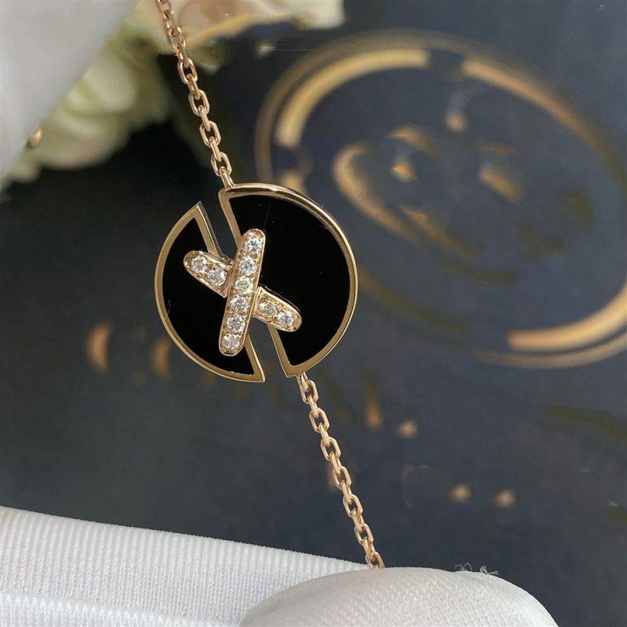 [Garvey]JEUX DE BRACELET ONYX ROSE GOLD DIAMOND