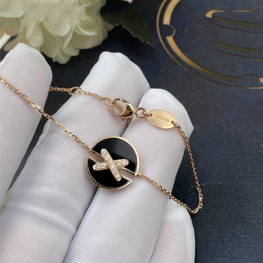 [Garvey]JEUX DE BRACELET ONYX ROSE GOLD DIAMOND