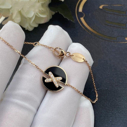 [Garvey]JEUX DE BRACELET ONYX ROSE GOLD DIAMOND
