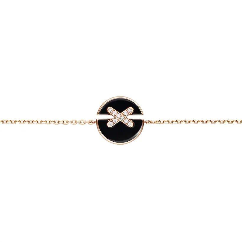[Garvey]JEUX DE BRACELET ONYX ROSE GOLD DIAMOND