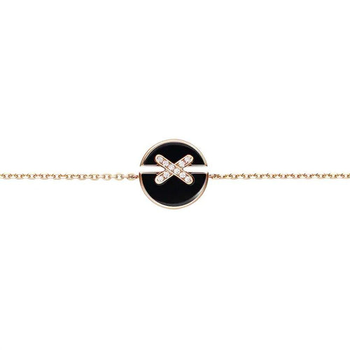 [Garvey]JEUX DE BRACELET ONYX ROSE GOLD DIAMOND