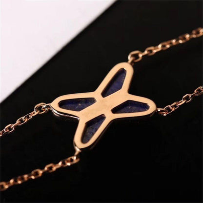 [Garvey ]Hollow Design Four-Leaf Clover Flower Shape Bracelet