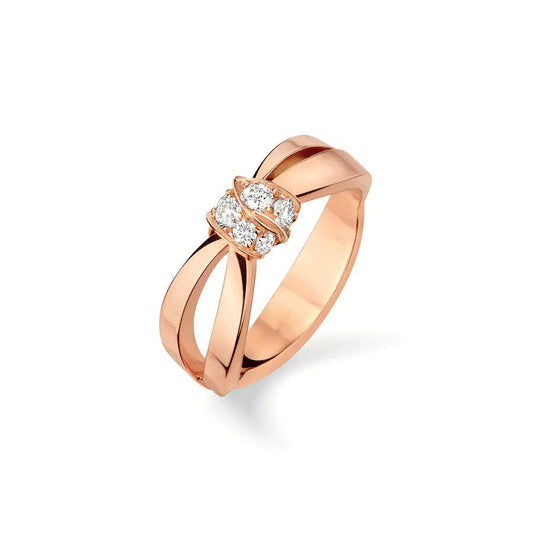 [Garvey]LIENS RING ROSE GOLD DIAMOND