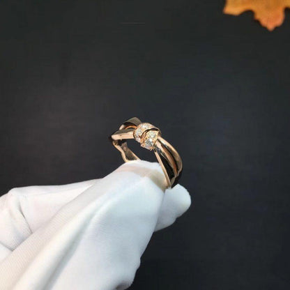 [Garvey]LIENS RING ROSE GOLD DIAMOND