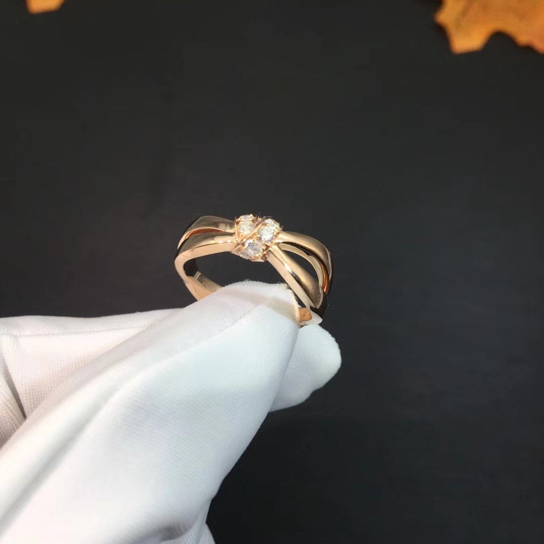 [Garvey ]LIENS RING PINK GOLD DIAMOND