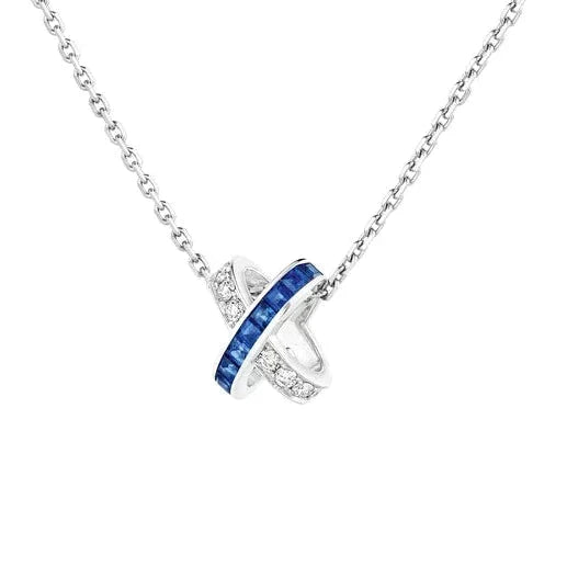 [Garvey ]LIENS DIAMOND SILVER NECKLACE