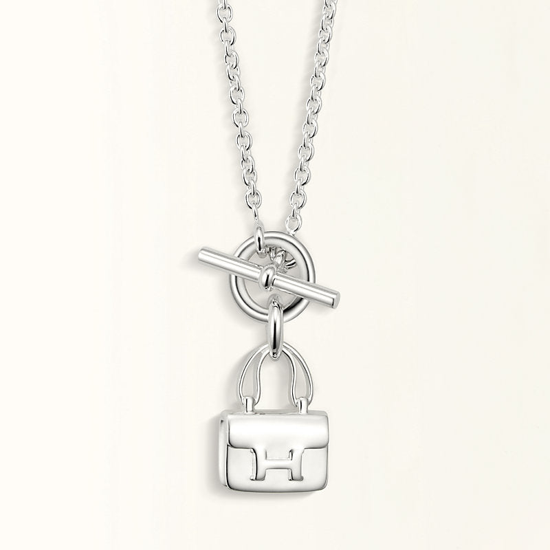 [Garvey]POP H PEDANT SILVER NECKLACE