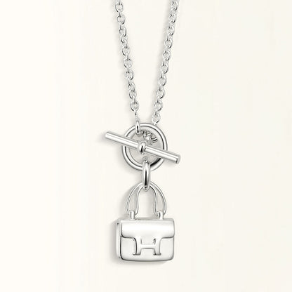 [Garvey]POP H PEDANT SILVER NECKLACE