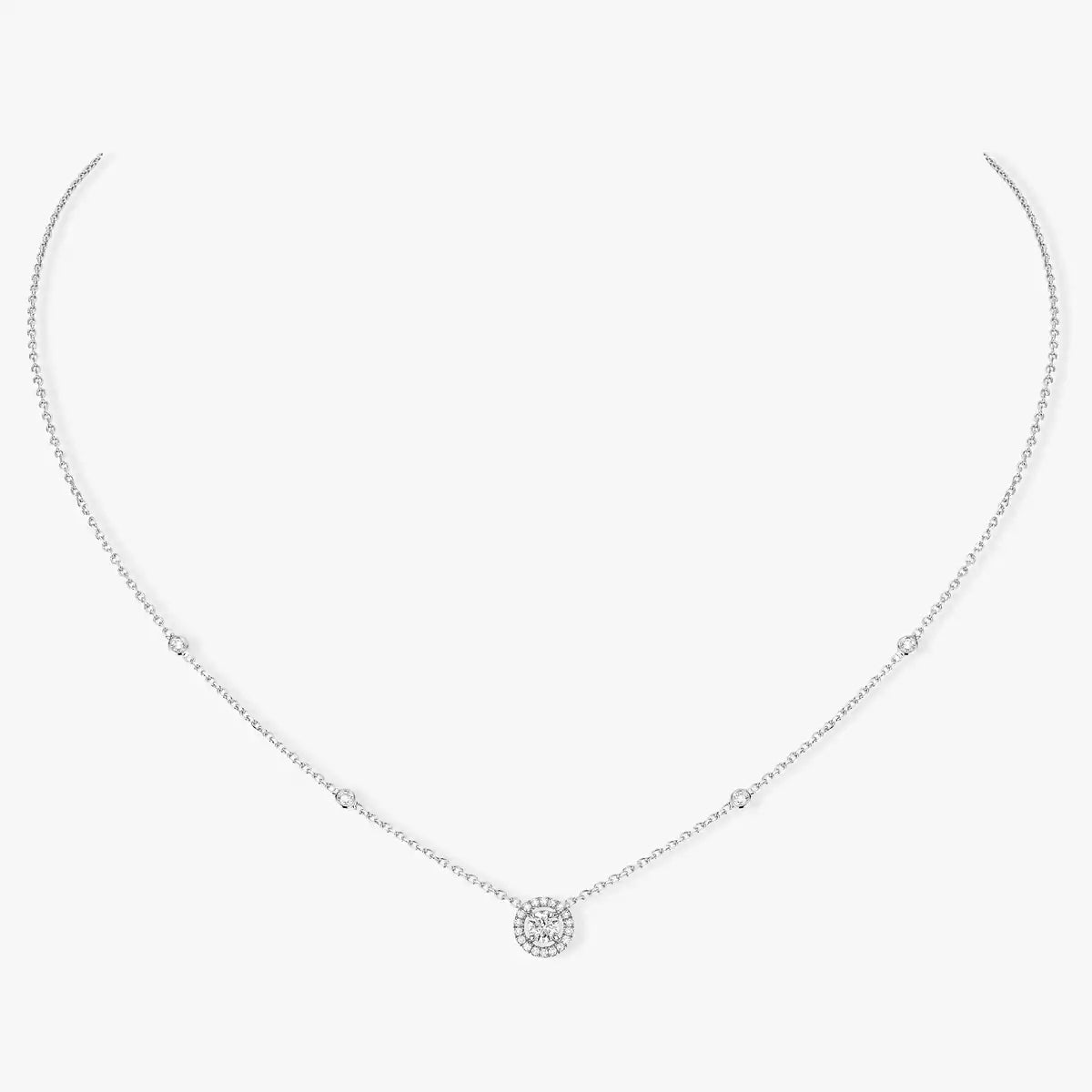 [Garvey]Diamond Necklace 0,20ct Brilliant Shape Joy