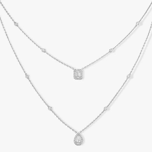 [Garvey]Diamond Necklace My Twin 2 Rows