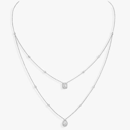 [Garvey]MY TWIN 2-ROW DIAMOND NECKLACE