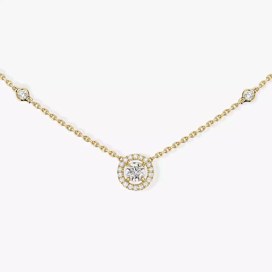 [Garvey]Diamond Necklace 0,20ct Brilliant Shape Joy