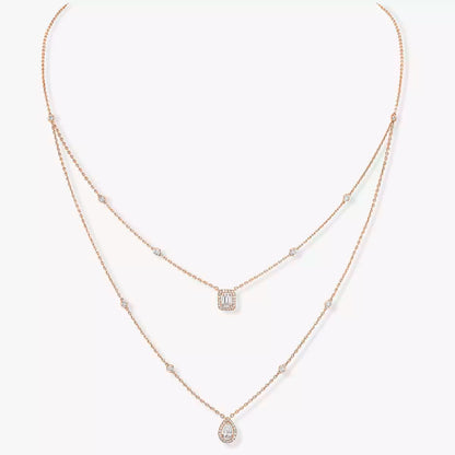 [Garvey]Diamond Necklace My Twin 2 Rows