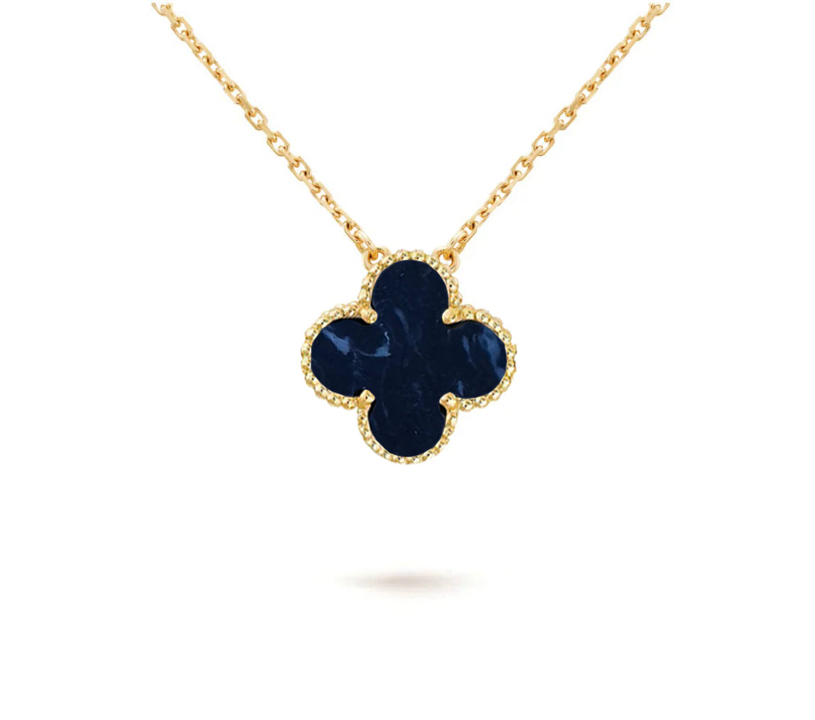 [Garvey]15MM CLOVER FLOWER PENDANT NECKLACE COLLECTION