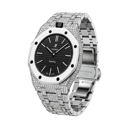 [Garvey]Royal Oak Pop Exclusive Bioceramic Case & Bioceramic Strap Full Diamond