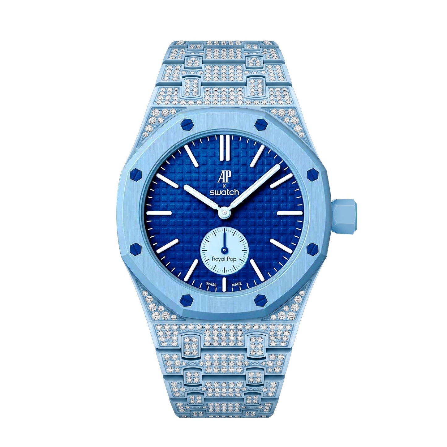 [Garvey]Royal Oak Pop Exclusive Bioceramic Case & Bioceramic Strap Full Diamond