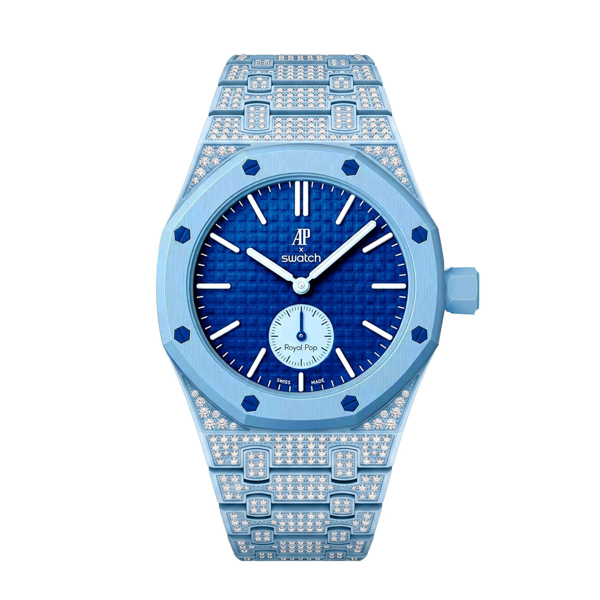 [Garvey]Royal Oak Pop Exclusive Bioceramic Case & Bioceramic Strap Full Diamond