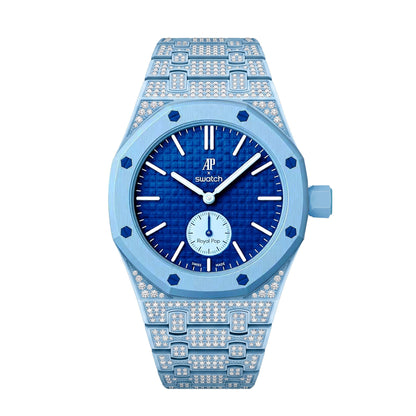 [Garvey]Royal Oak Pop Exclusive Bioceramic Case & Bioceramic Strap Full Diamond