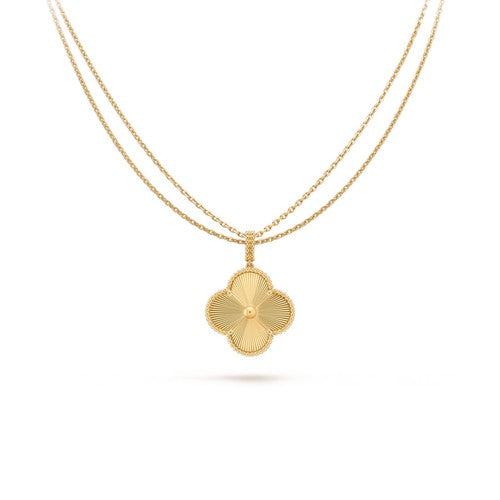 [Garvey ]CLOVER 25MM PEDANT NECKLACE GOLD