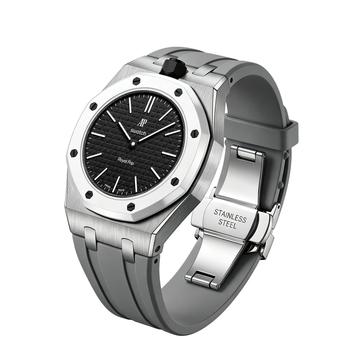 [Garvey]Royal Oak Pop Exclusive Steel Case & Silicone Strap With Cradle
