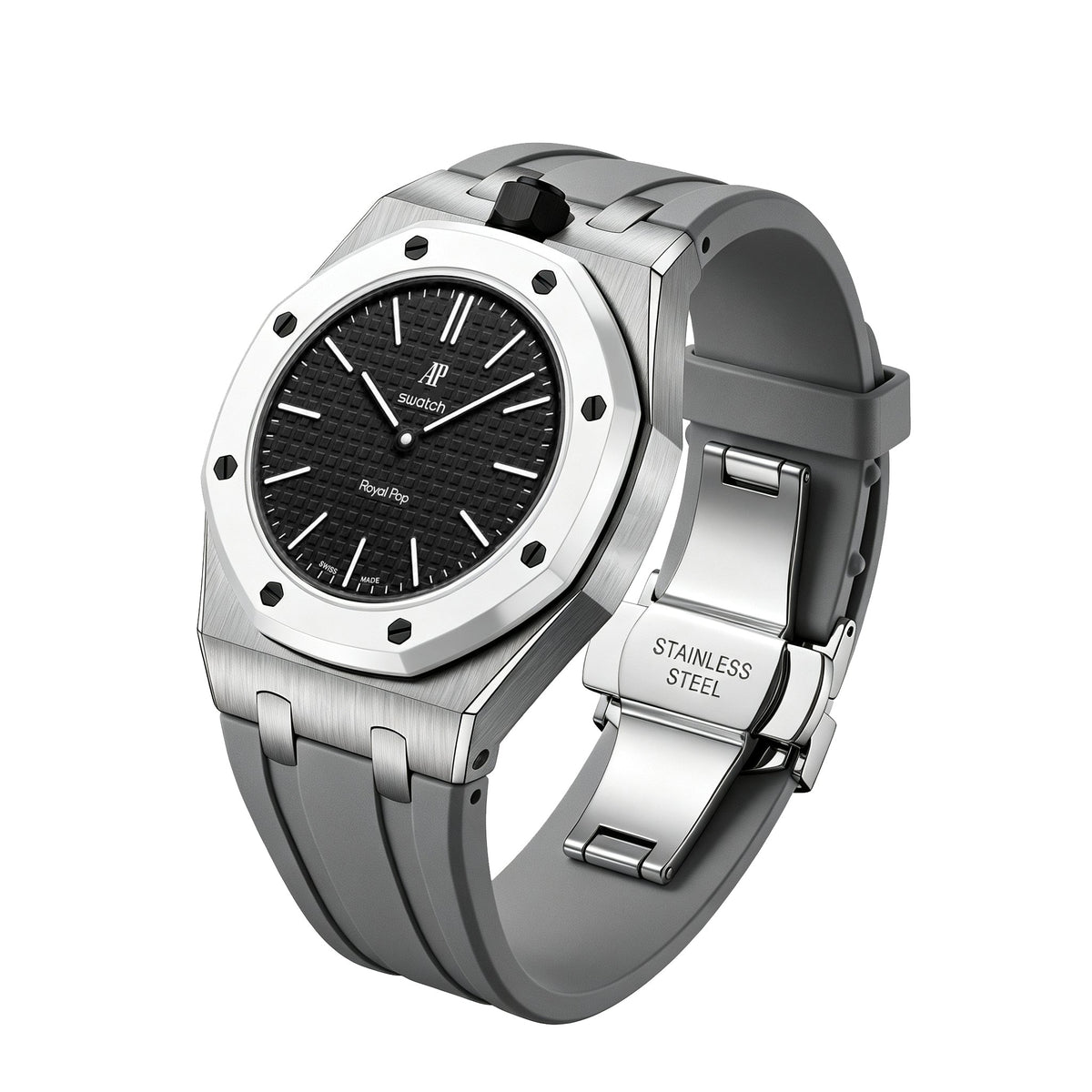 [Garvey]Royal Oak Pop Exclusive Steel Case & Silicone Strap With Cradle