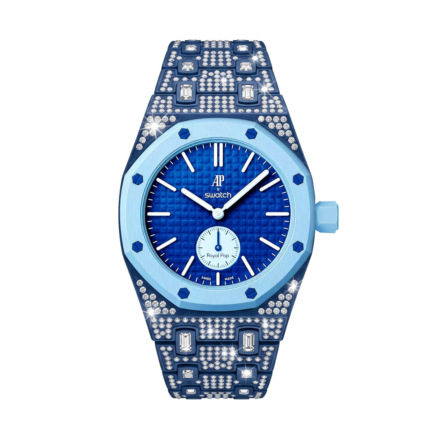 [Garvey]Royal Oak Pop Exclusive Bioceramic Case & Bioceramic Strap Full Diamond