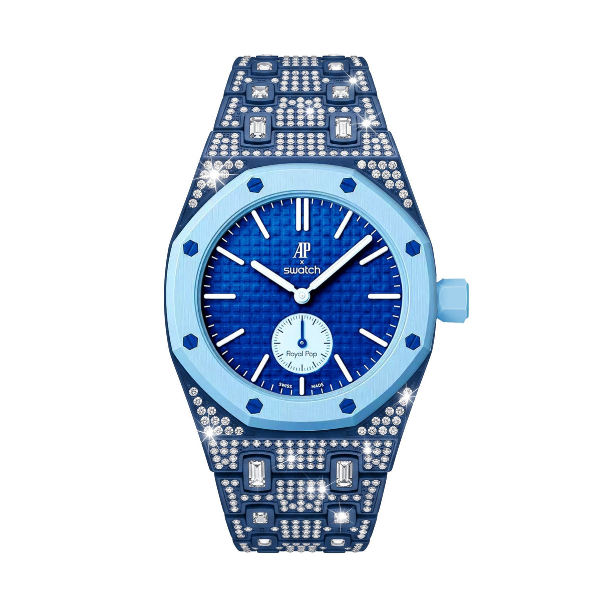 [Garvey]Royal Oak Pop Exclusive Bioceramic Case & Bioceramic Strap Full Diamond