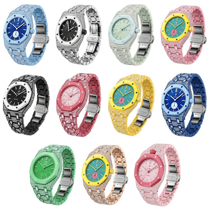 [Garvey]Royal Oak Pop Exclusive Bioceramic Case & Bioceramic Strap Full Diamond