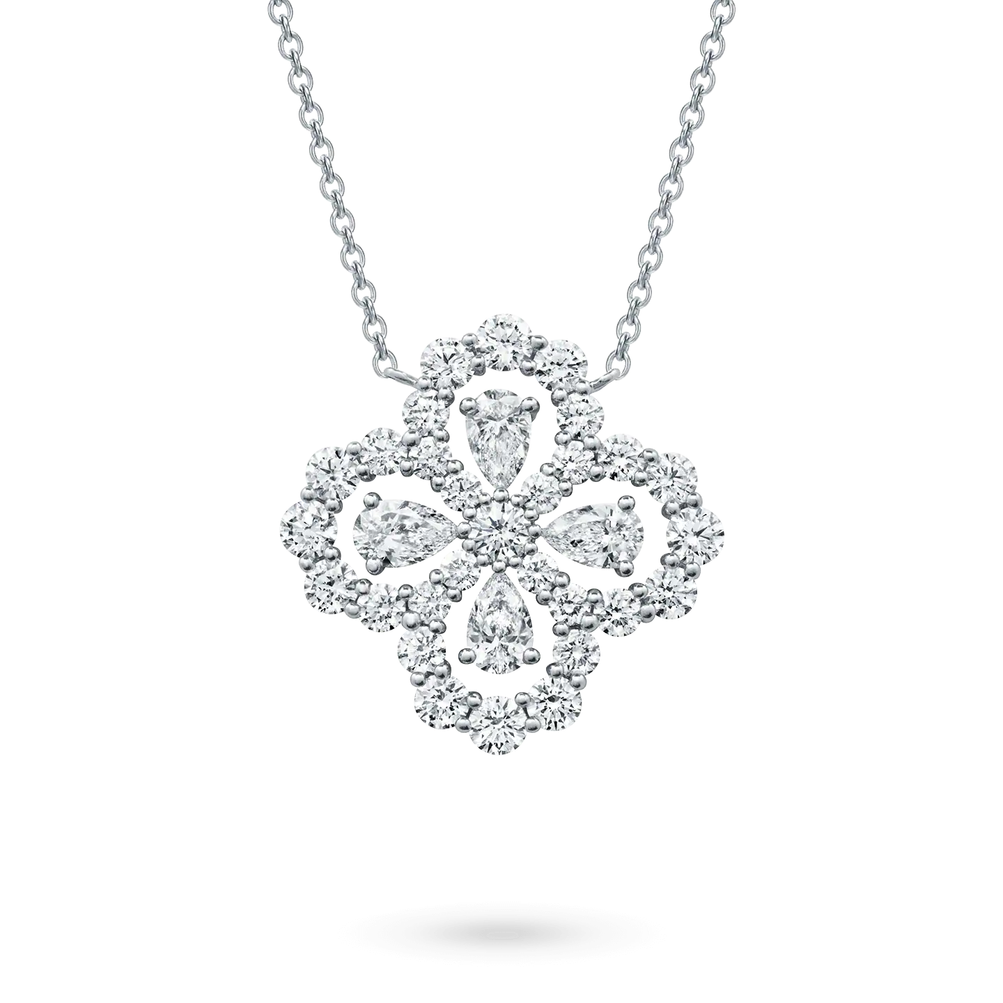 [Garvey]LOOP NECKLACE FULL MOTIF DIAMOND 16MM MULTIPLE COLORS