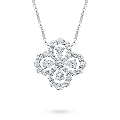 [Garvey]LOOP NECKLACE FULL MOTIF DIAMOND 16MM MULTIPLE COLORS