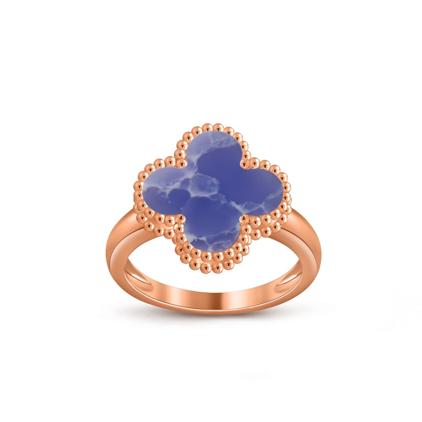 [Garvey]LUCKY CLOVER VINTAGE ROSE GOLD RING COLLECTION