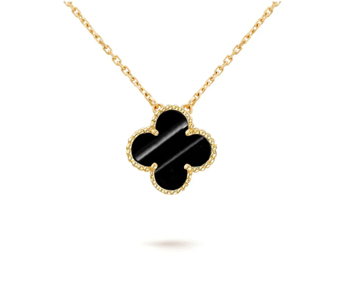 [Garvey]15MM CLOVER FLOWER PENDANT NECKLACE COLLECTION