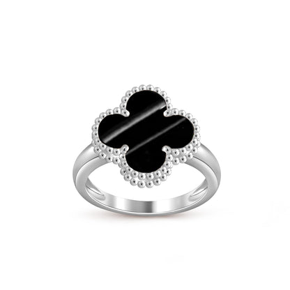 [Garvey]LUCKY CLOVER VINTAGE WHITE GOLD RING COLLECTION